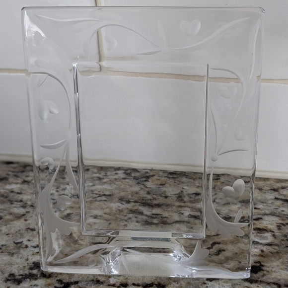 Waterford Marquis Yours Truly Small Frame Lead Crystal Poland 2.75" x 4" - Picture 5 of 5